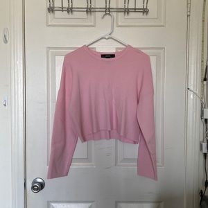 pink sweater
